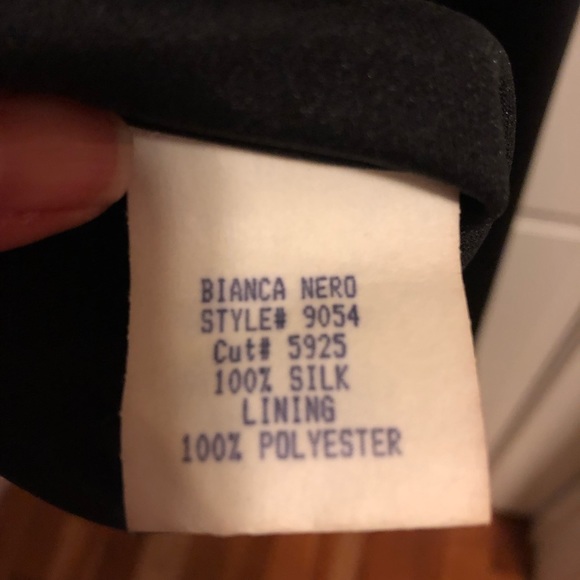 Bianca Nero black silk evening dress - Picture 6 of 6